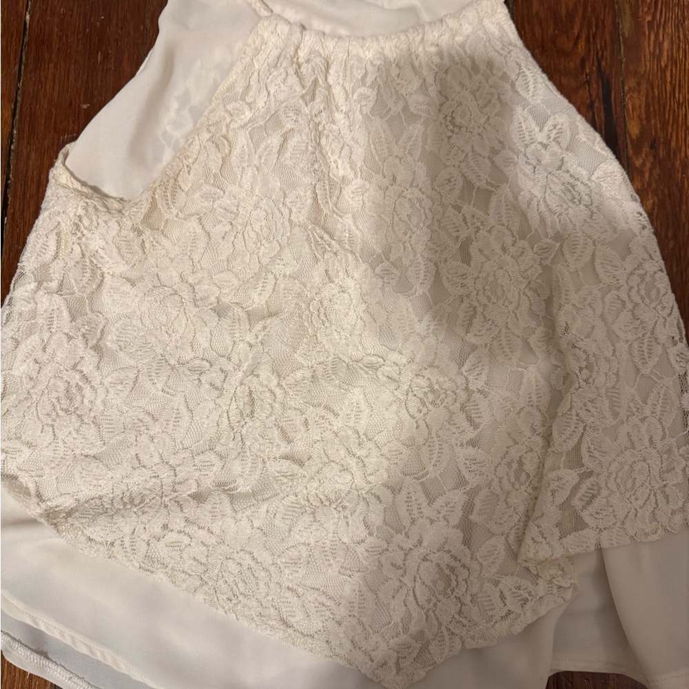 Altar'd State Cream Lace Top